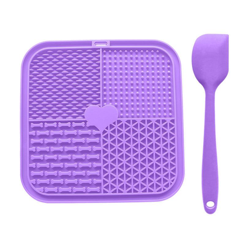Pet Licking Plate Slow Food Bowl Dog Licking Plate Slow Food Pad Pet Silicone Plate Pet Bowl Smell Licking Pad Licking Plate