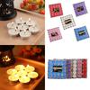 50PCS Tea Lights Paraffin Wax Candle Long Lasting Wedding Lover Proposal Candle Relaxing Glow Fragrant