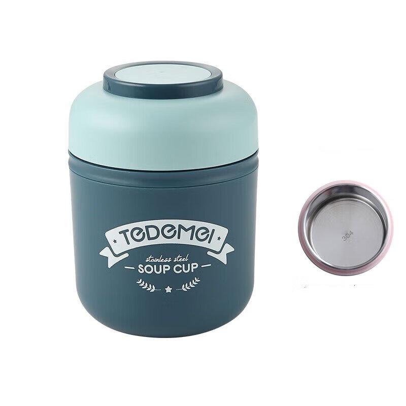 XIDERUN 304 Stainless Steel Double-Layer Food Jar