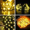 Solar Dekorative Lichter Außen Wasserdicht 8 Modi Kirschblüten Lichter Weihnachten Gartenparty Dekoration