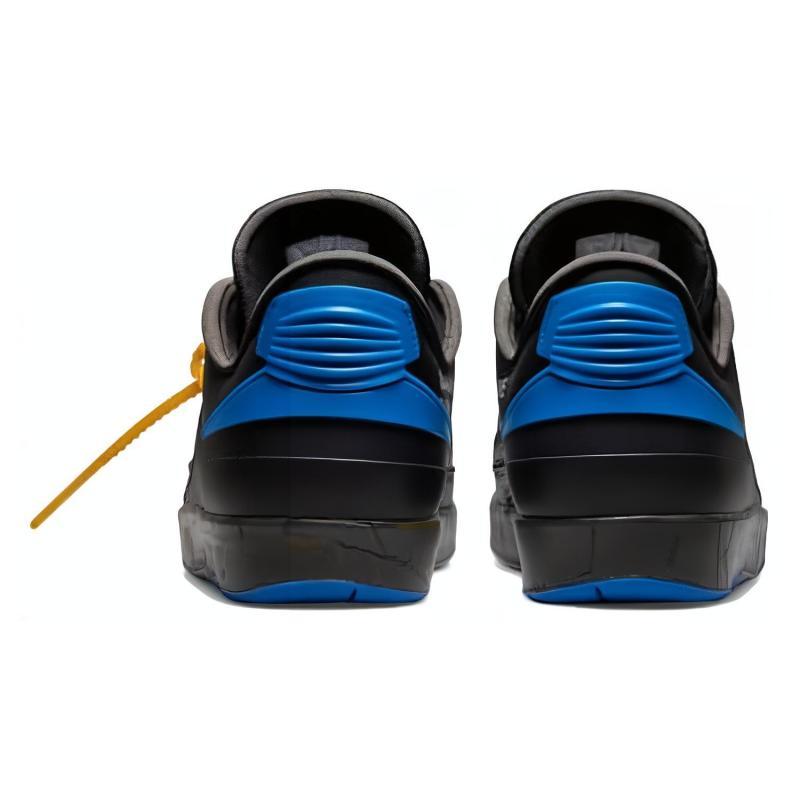 OFF-WHITE X Jordan Air Jordan 2 Retro Low Juodi Ir Varsity Royal Jordan DJ4375-004