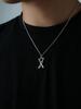 Core Brass Memento Mori Bones Pendant Necklace