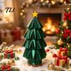 Boîte de rangement créative en forme de labyrinthe Arbre de Noël, Porte-cadeaux puzzle imprimé en 3D pour les fêtes, Décoration de table interactive, Casse-tête amusant