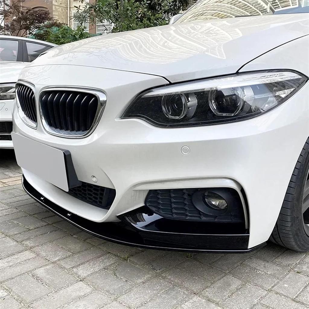 Front Bumper Splitter Lip Diffuser Spoiler Cover Guard Lips Compatible for BMW 2 Series F22/F23 M235i M240i M-Sport 2014-2021 Body Kit(Gloss Black