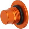 Motorcycle Engine Oil Filler Cap Aluminum Alloy Oil Filler Cap Screw Cover For Duke390 Duke250 Duke200 RC390 Vitpilen250 RC390 (Orange)