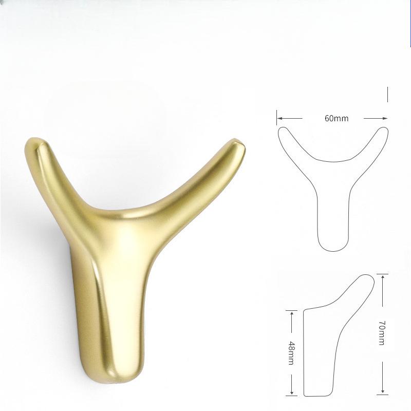 Metal Coat Hooks, Ox Horns, Clothes, Bathroom, Wardrobe, Door, Wall Hanging, Wall Hanging, Installation Hooks