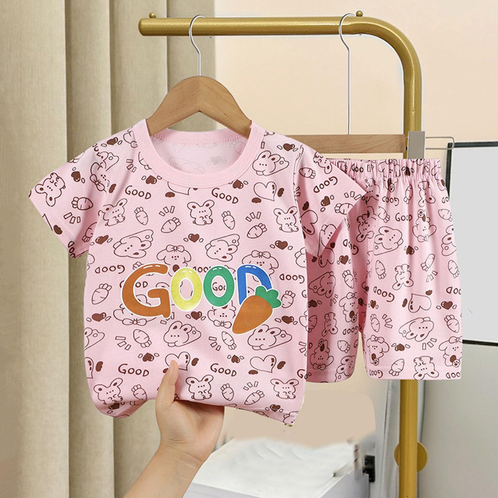 

Короткі комплекти для немовлят, хлопчиків, дівчаток, милий динозавр з квітковим принтом, топи з короткими рукавами, круглим вирізом, короткі штани, комплекти з двох предметів. 73 кавун червоний колір