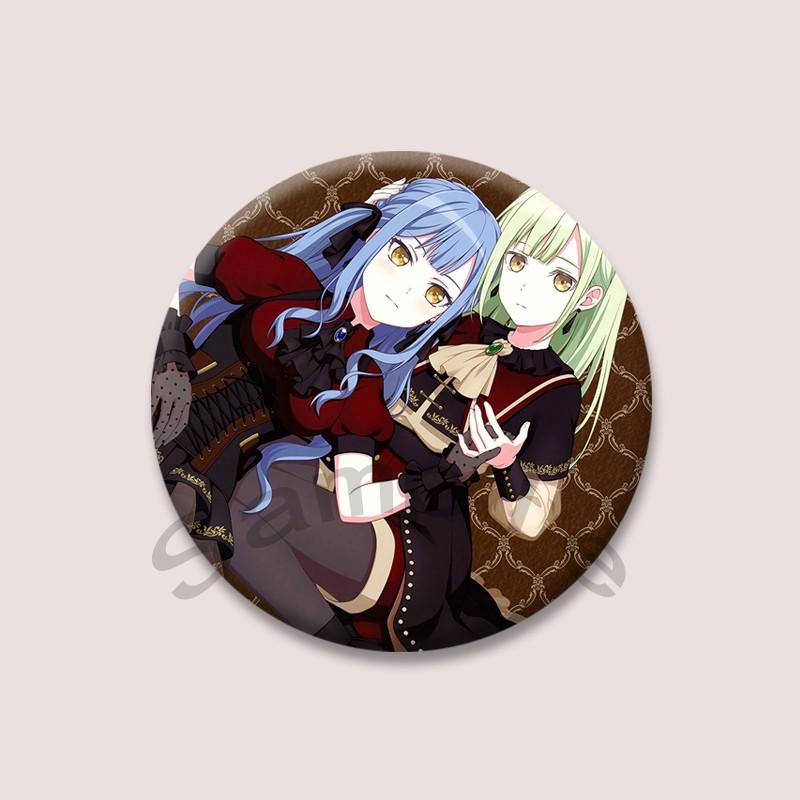 Bang Dream Ave Mujica Cartoon Badge Anime Character Sakiko Togawa Uika Misumi Lapel Pins Kawaii Manga Brooch for Bag Decor Gifts