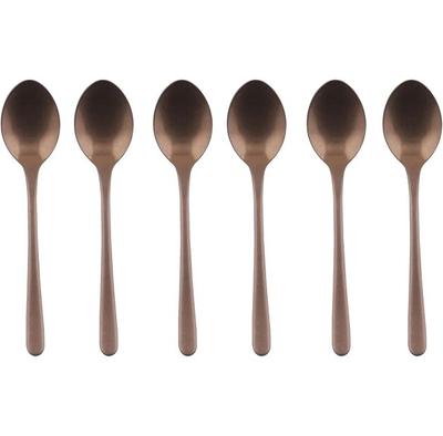 Set of Demitasse Spoons Sambonet Taste Vintage, PVD Copper, 6 Pcs (52453CA7)