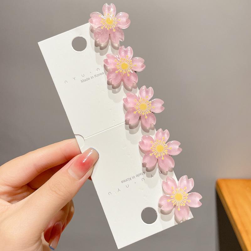 Детская заколка для волос в виде цветка для заплетенных причесок - заколка-краб для волос в стиле принцессы