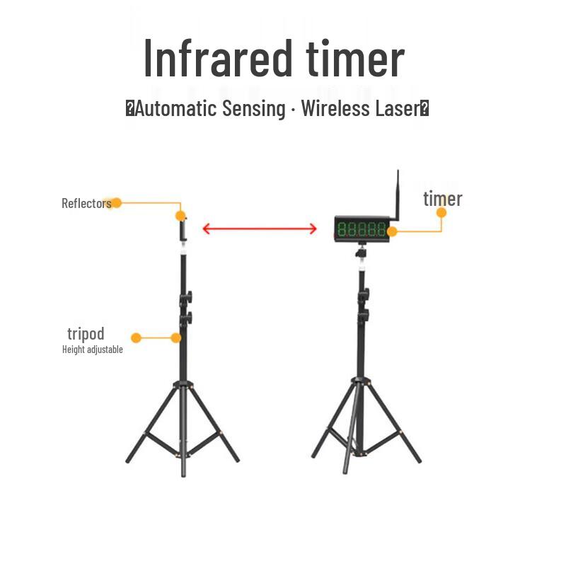 Automatic Wireless Laser Athletics Timer for Multi-Lane Running