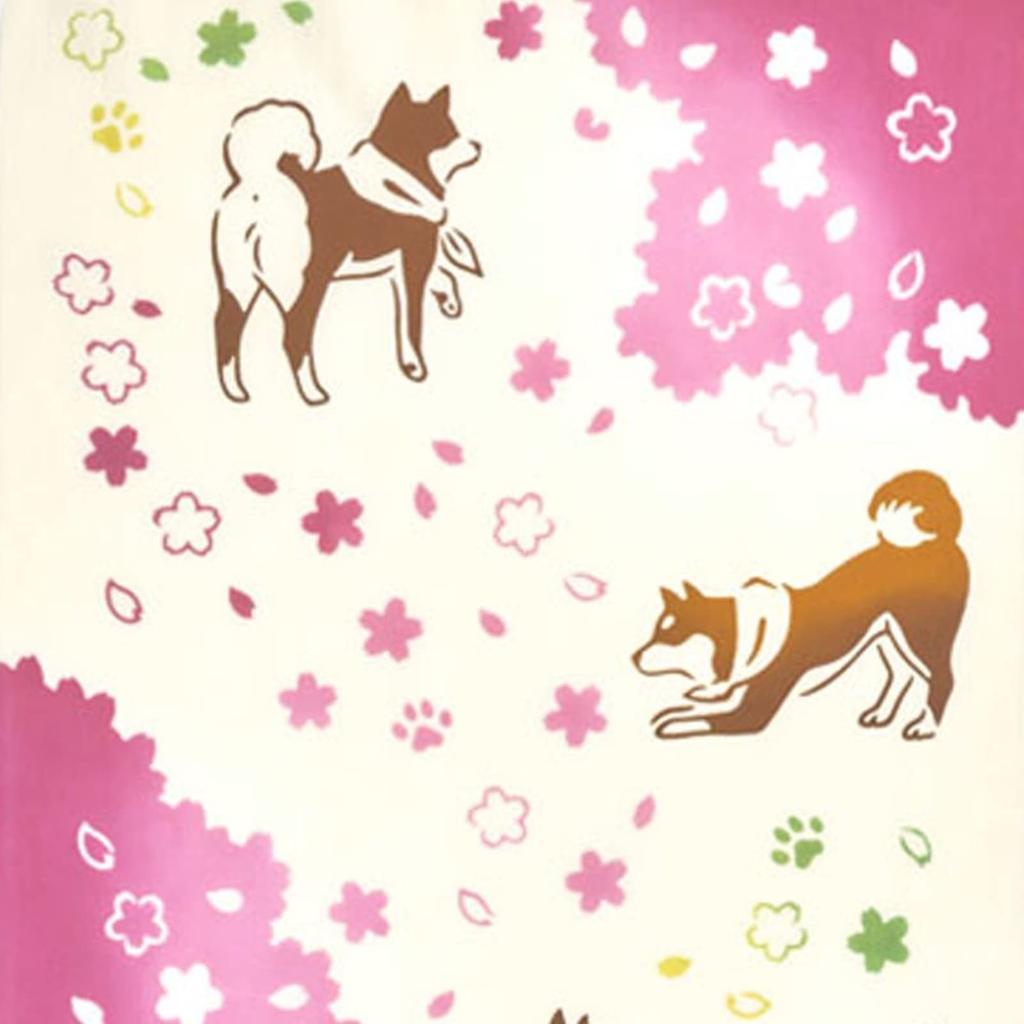 Miyamoto Towel Miyamoto Kenema Tenugui Hand 35cm X 50204 Co., Ltd. Towel, "Spring Walk," Approx. 90cm,