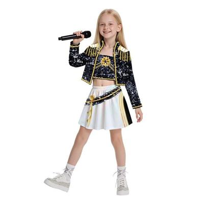 Girls Stage Performance Carnival Party Role Playing Costumes Kids Halloween Cosplay Outfit