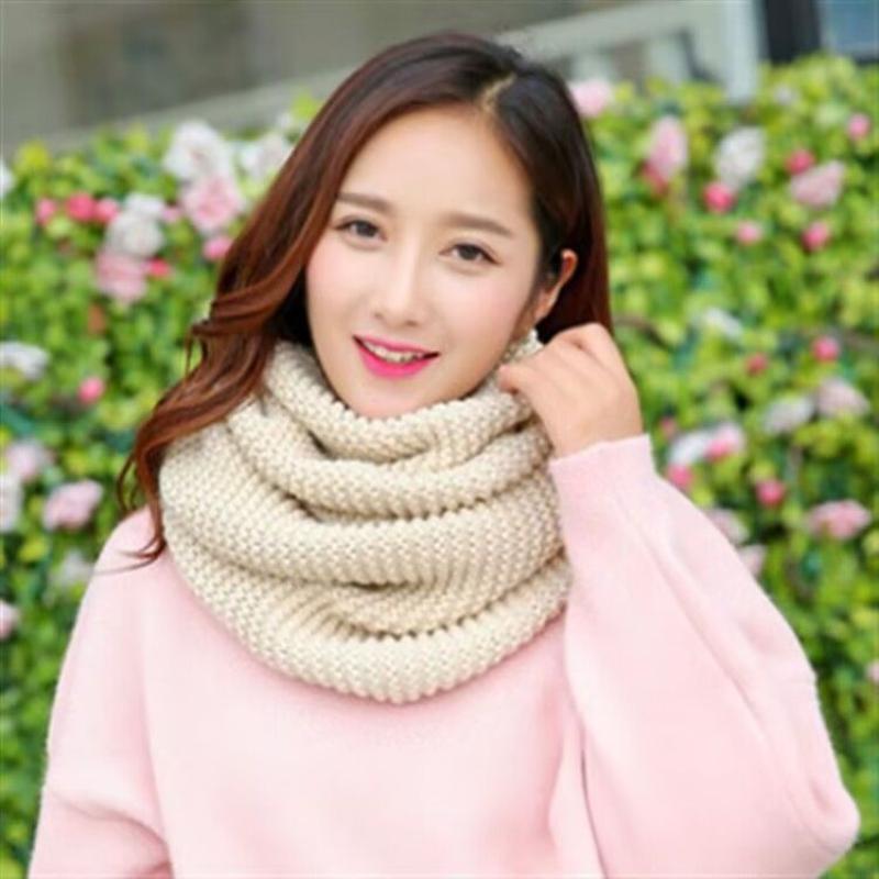 Elegant Thick Winter Scarf For Women Windproof Breathable Infinite Loop Neck Warmer With Soft Style Machine Washable