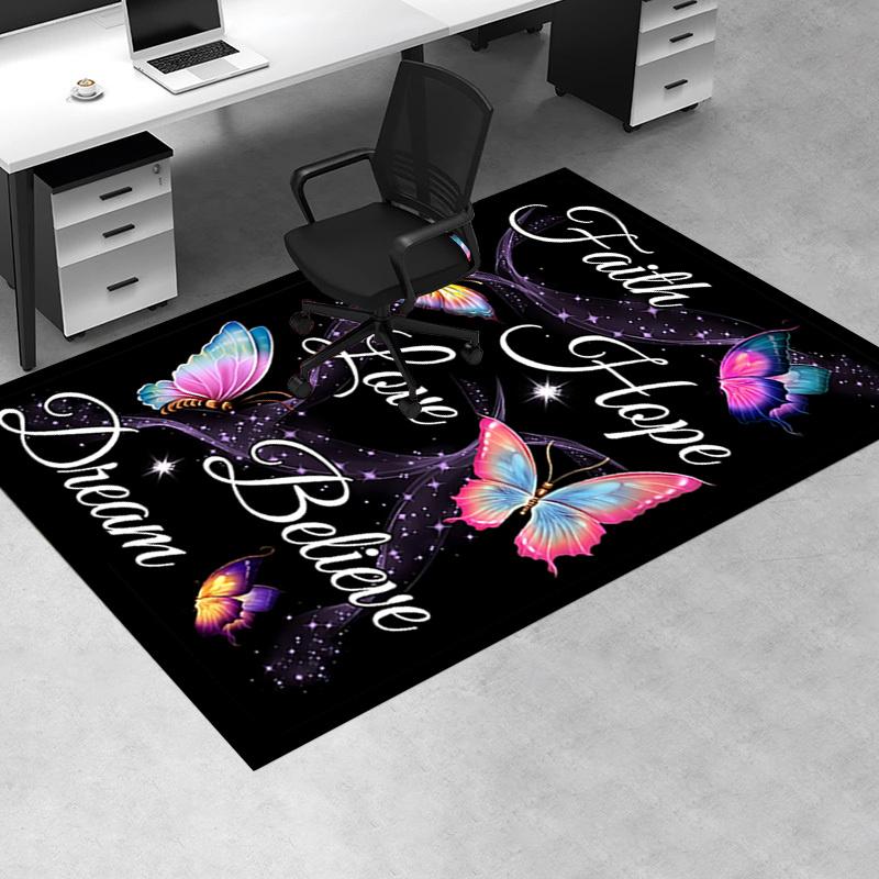 Faith Hope Love Chair Mat Office Carpet Decor for Home, Living Room, Bedroom, Various Rooms Gift Idea