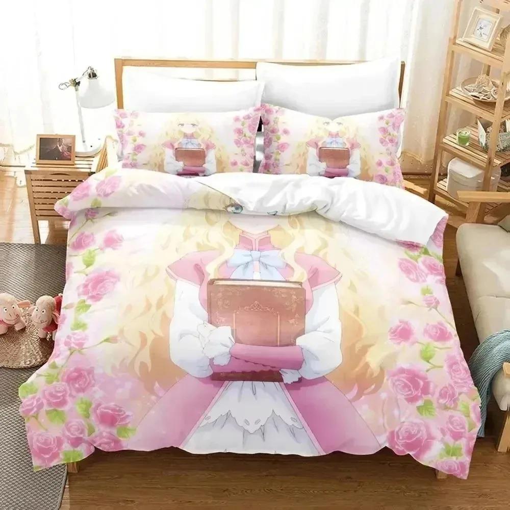 Comforter Anime Bibliophile Princess Bedding Set 3D Printed Suitable For Bedroom Kids Home Textile