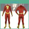 Golden Thunder Shazam Bodysuit Halloween Costume For Kids And Adults