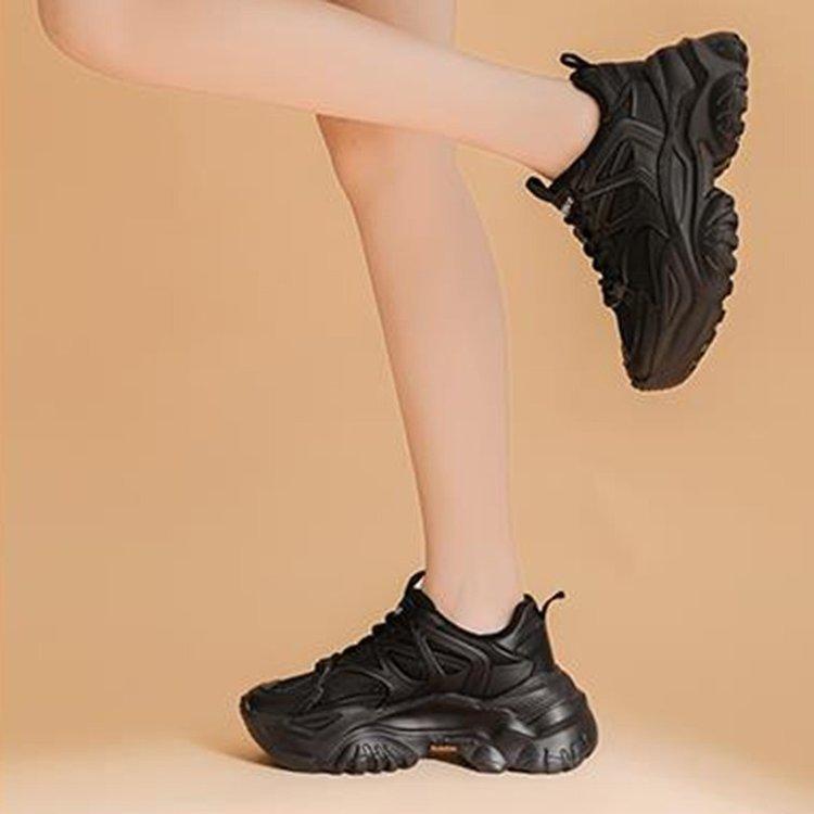 Daddy Schuhe Damen Winter Neu Gummi Weiche Sohle Damen Schuhe Einfarbig Süßer Cooler Stil Damen Freizeit Sneaker Damen