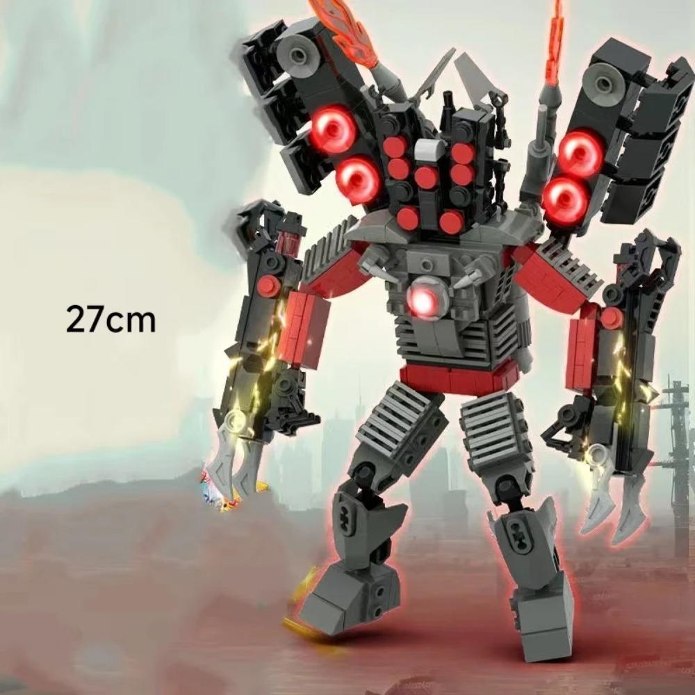 Skibidi Toilet Building Blocks Toy Titans Cameraman Speakerman Drillman TV Man Woman Camera Speaker Man G Drill Man Figure Toy