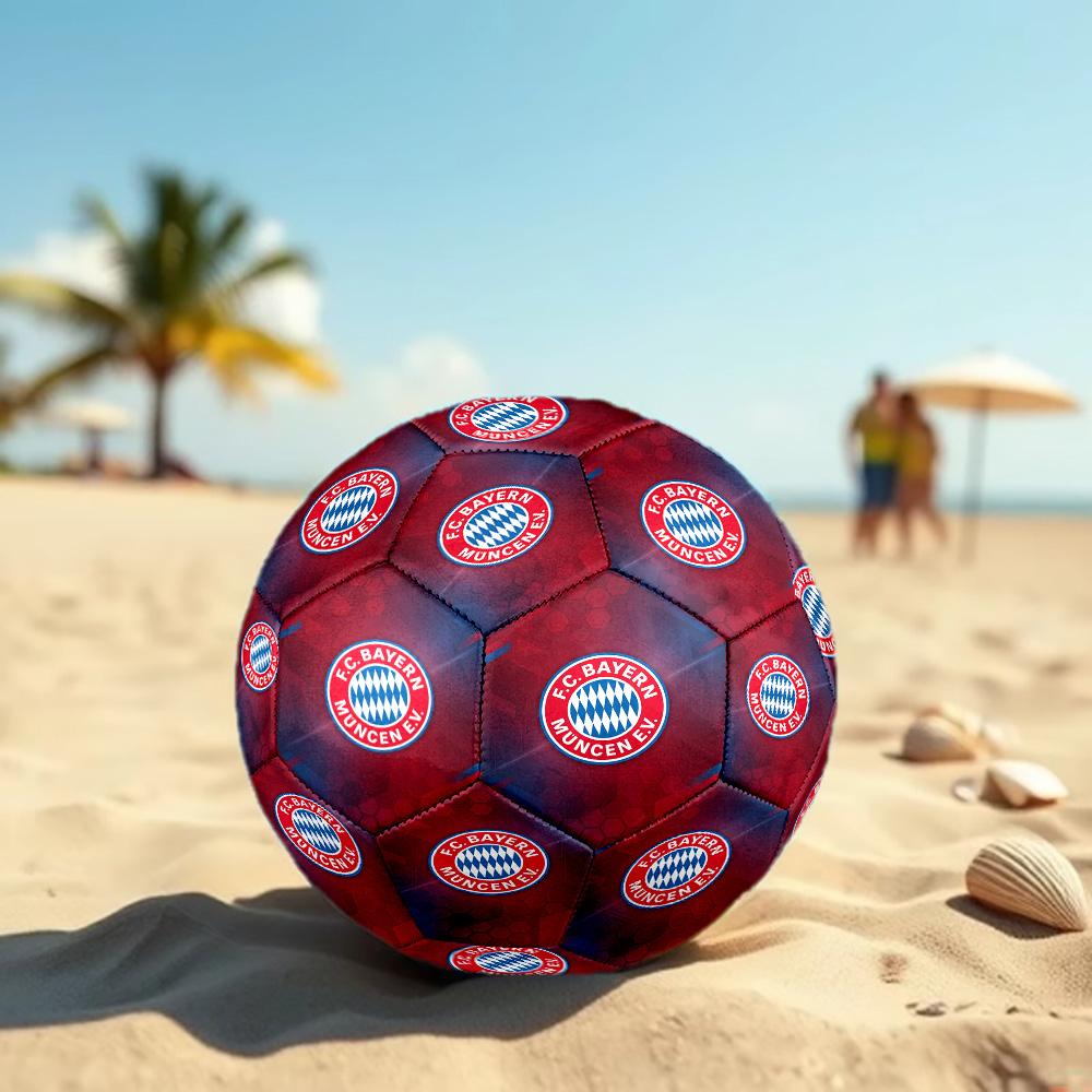 Bayern Monaco Pallone da Calcio Taglia 5 Alta Elasticità Pallone da Calcio Per Competizione All'aperto Allenamento Quotidiano Gioco