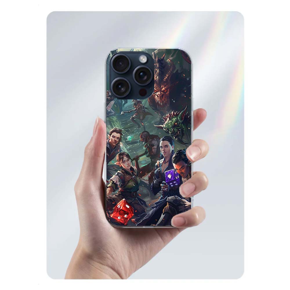 Game D-Dungeons D-Dragons D-DND Clear Phone Case For Iphone 17 Air 16 Pro Max 15 Pro 14 Plus 17E 16E 11 13 12 Mini Cover Cases F