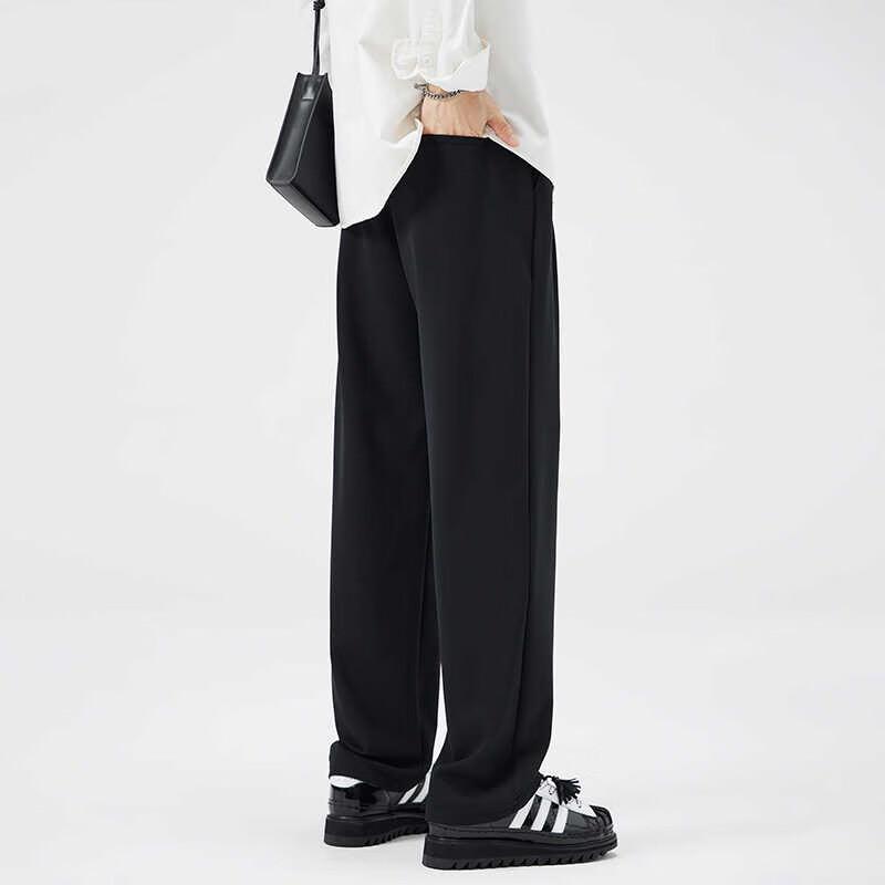 Men's Spring/Autumn Casual Loose Straight-Leg Trousers 7J06