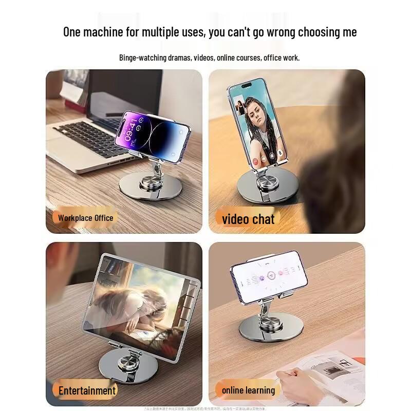 Rotatable Foldable Alloy Mobile Phone & Tablet Stand