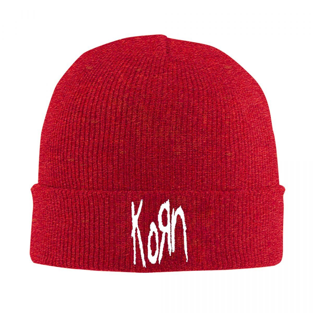 

Музыкальный Рок Группа Korn Теплая Вязаная Шапка Зимняя Вязаная Шапка-Бини Шапки-Бини Хип-Хоп Шапки для Унисекс One Size