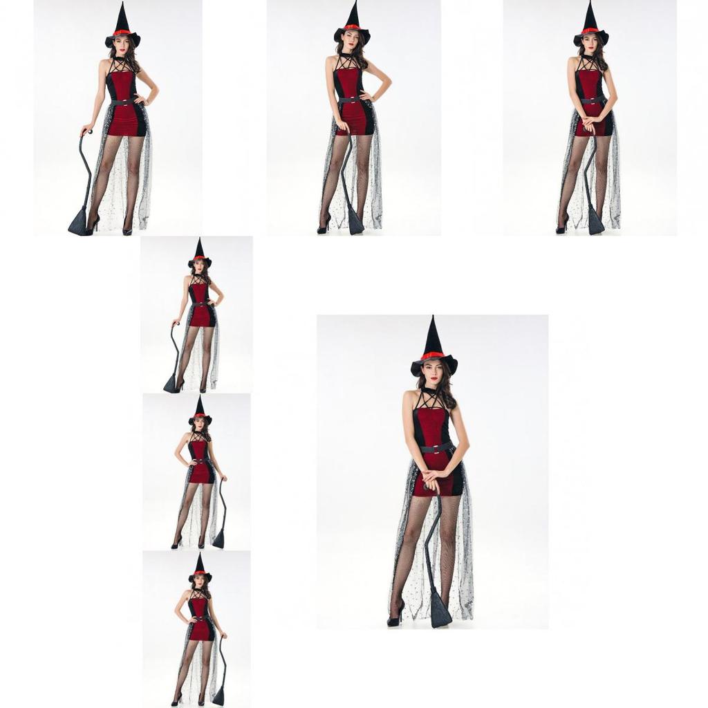 Alluring Witch Queen Costume For Women Featuring Comfortable Polyester Blend Fabric