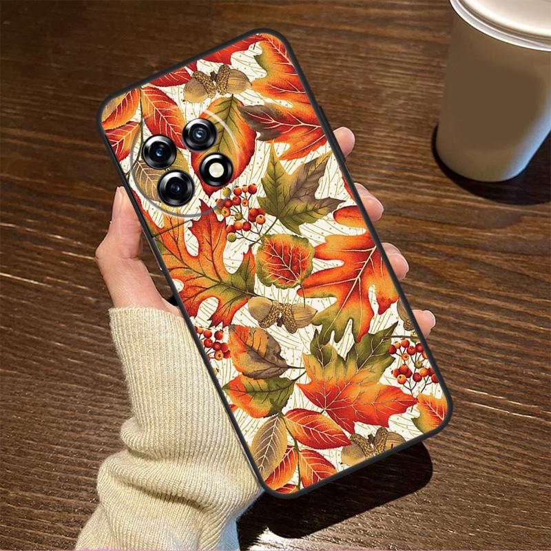 Colorful Leaves For OnePlus 15 13 12 11 15R 13R 12R 8T 10T 13T Case For OnePlus Nord 5 CE 2 3 4 Lite N20 N30