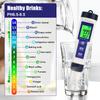 PH Tester 5 IN 1 PH Temperature TDS EC Salinity Meter Digital Waterproof With Automatic Calibration Function Water Quality