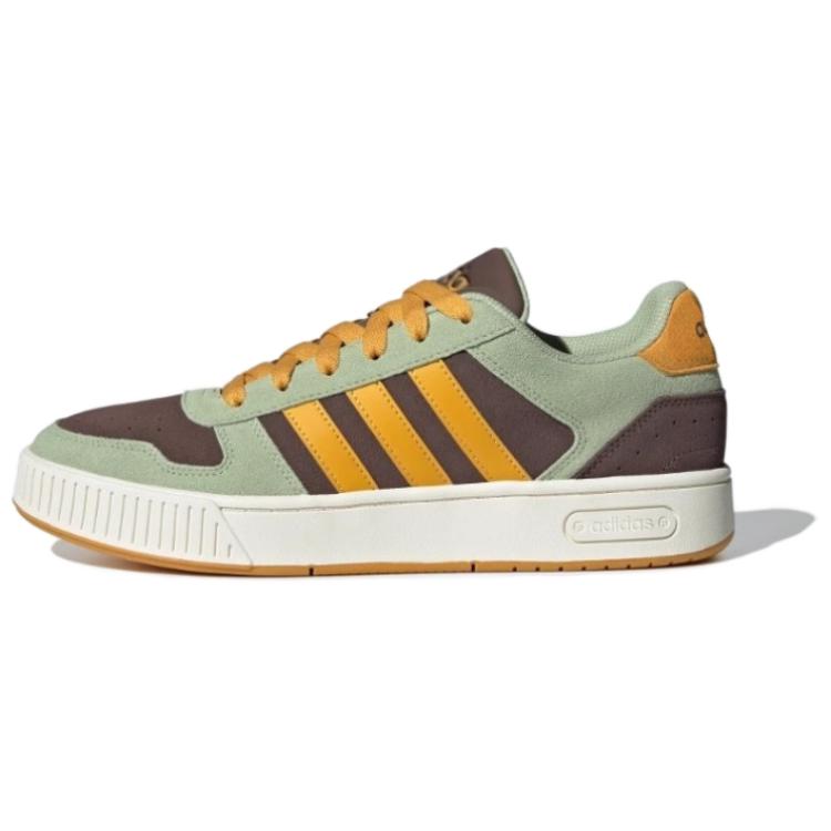 Adidas D-Pad Classic Fashion Casual Non-Slip Wear-Resistant Low-Top Skate Shoes Unisex Skate Shoes Yellow Brown KI5948