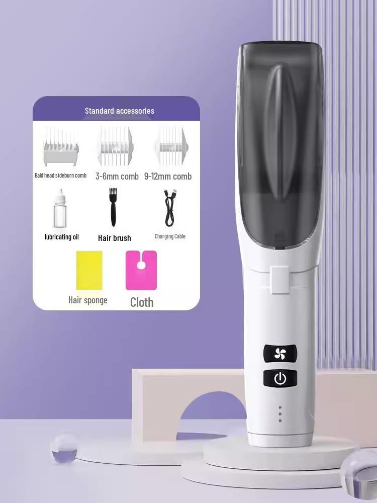 Silent Automatic Hair Suction Baby Hair Trimmer - Household Electric Clipper