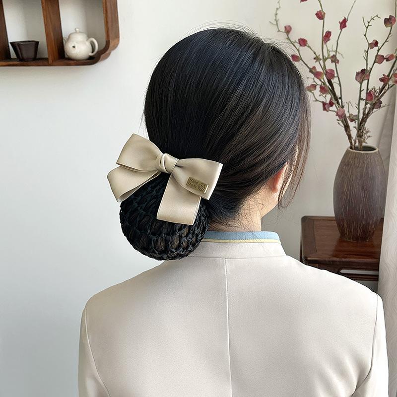 Nurse Head Flower Female Mesh Pocket Professional Hairnet Stewardess Hair Mesh Cover Bank Hotel Restaurant Waiter Headgear Hair Accessories
