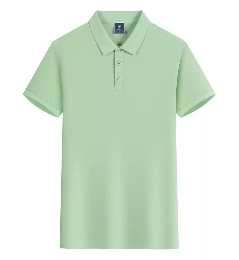 Unisex Short Sleeve Collared Summer Polo Shirt For Business Work S зелёный