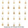 22 Monagram Hexagon A-Z Gold Filled Initial Letter Pendant Necklace Chain Unisex
