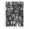 Damiano David collage photos bw Throw Blanket Furry Furrys decorative Luxury Blankets