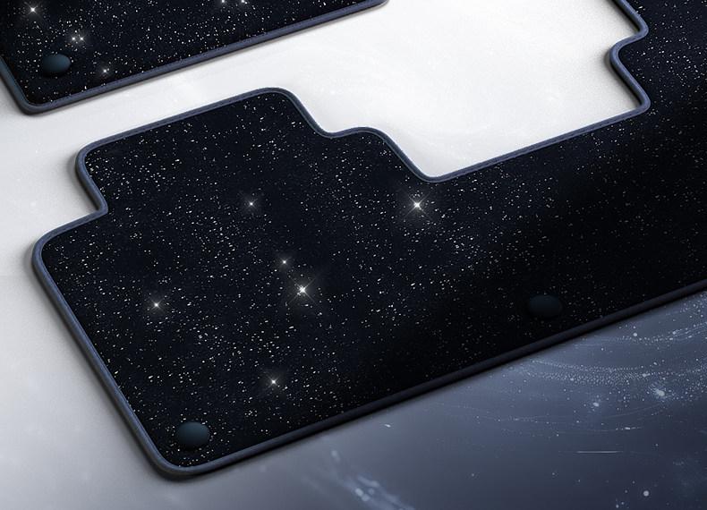 Compatible 6-Piece Starry Sky Floor Mats for Geely Xingyuan, Galaxy M9, Boyue L, Xingyue L, Xingrui, A7, and Xingyao