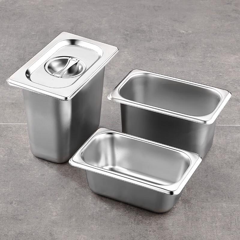 Kangfutao Stal Nierdzewna Komercyjne Pojemniki Bufetowe na Żywność i Pokrywki