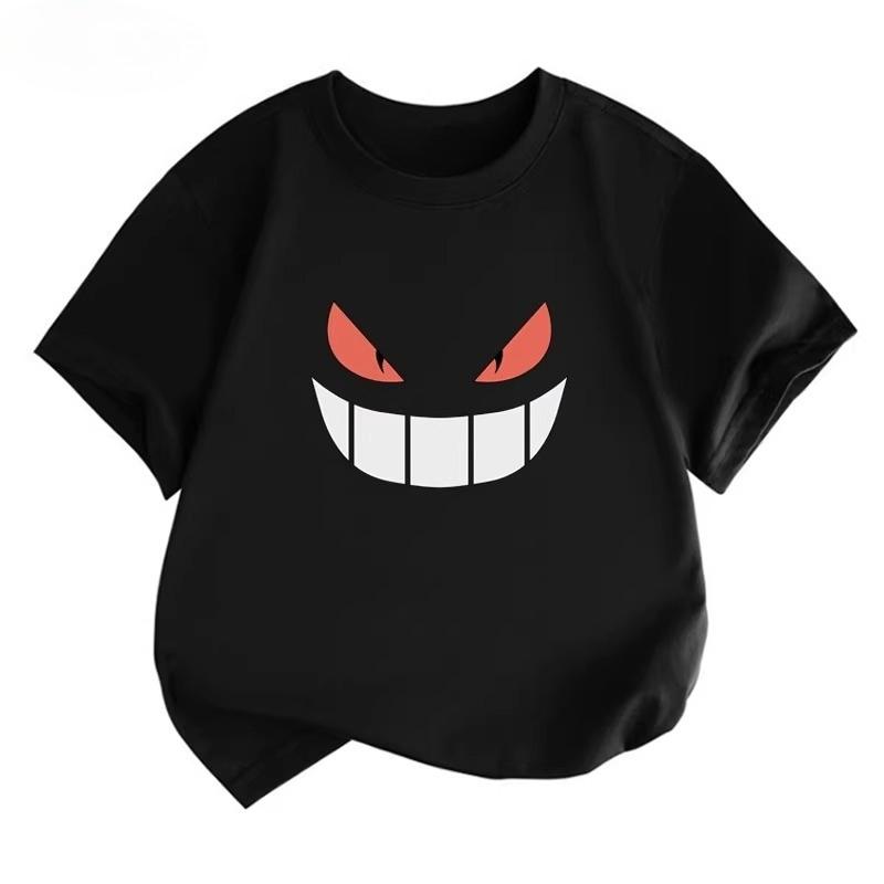 Potdemiel Pikachu Print 100 Cotton Childrens TShirt New Summer Style Casual Comfortable and Breathable Childrens Top