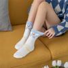 Animal Print Sleeping Socks Girls Female Hosiery Cute Floor Socks Mid-tube Socks Coral Fleece Socks