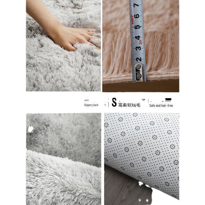 Plush Long Hair Bedside & Living Room Carpet