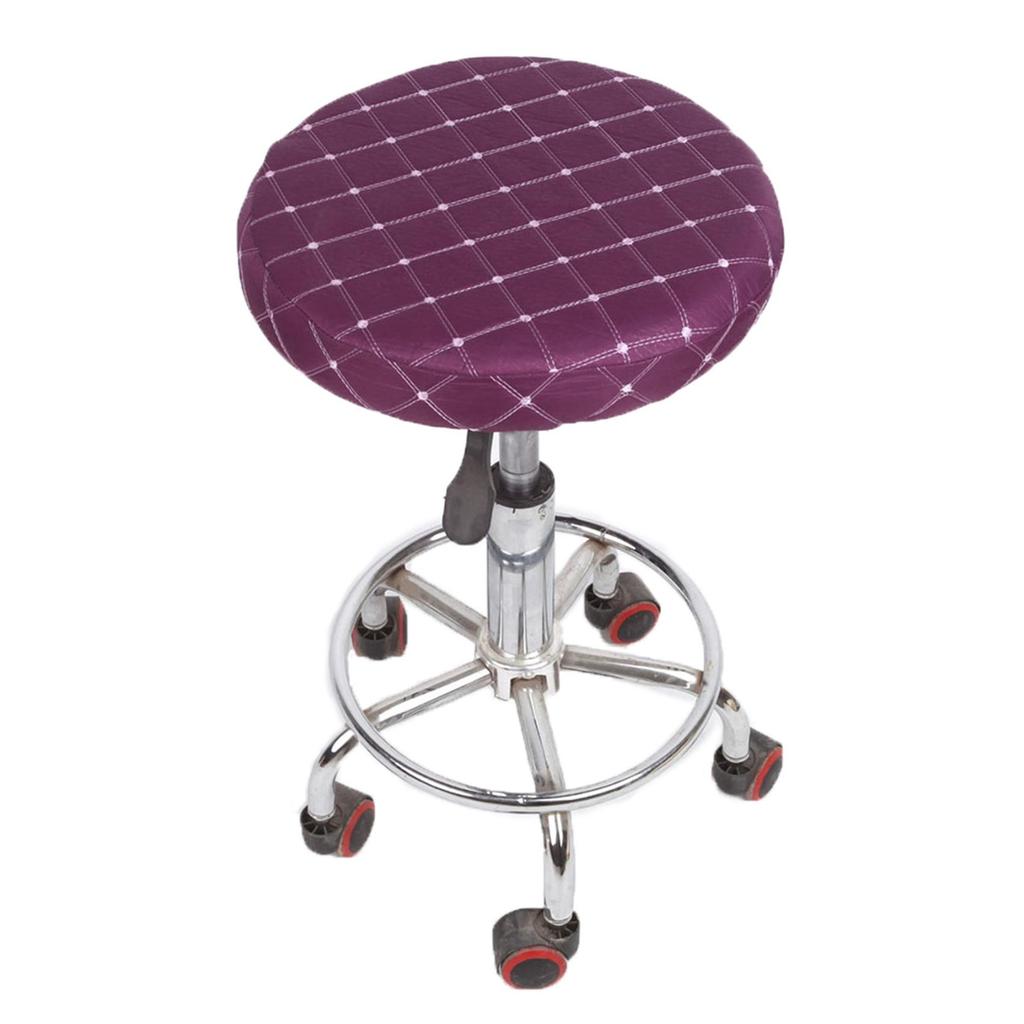 Round Stool Chair Cover Elastic Swivel Chair Covers Stretch Rotating Chairs Protector Washable Seat Case Office housse dining