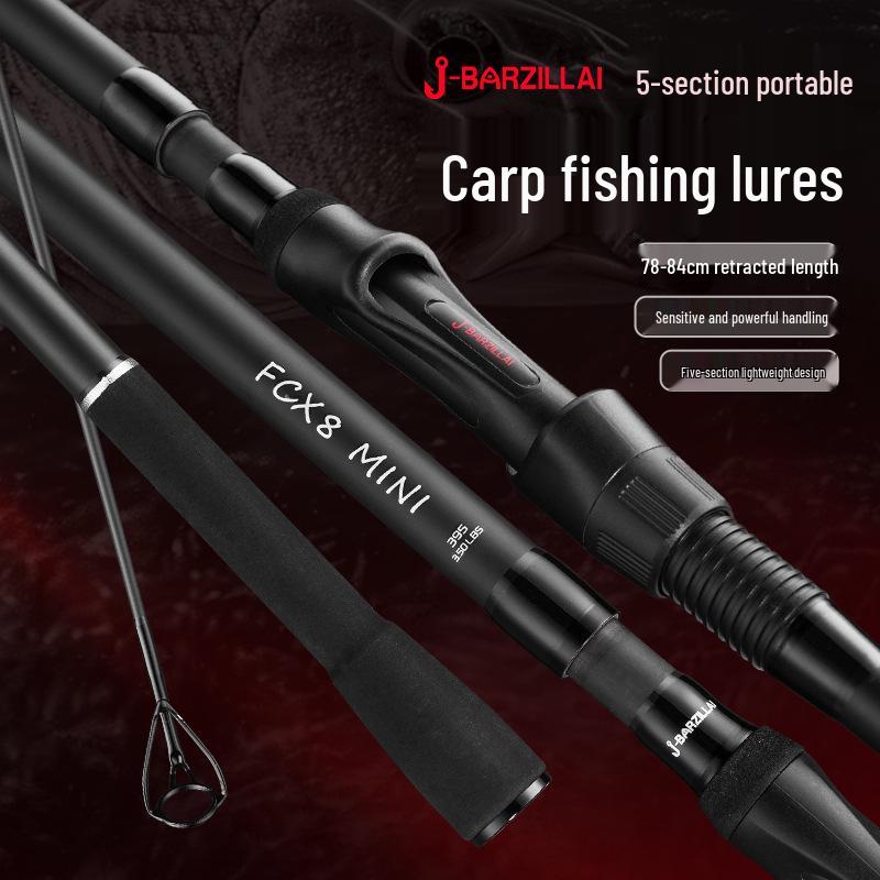 

Shuimu FCX8 MINI Carbon Hard Action Freshwater Carp Casting Rod 3.6m, Line Weight 3lb