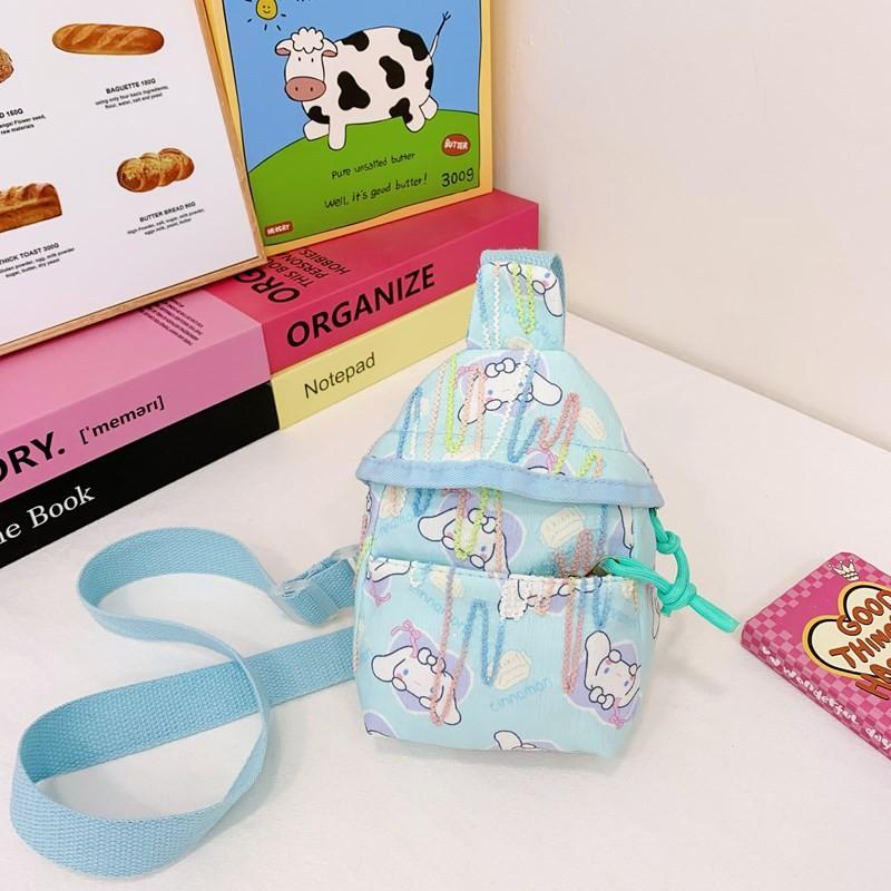 Melody Pompompurin Print Kids Chest Pack With Breathable Nylon For Kindergarten Daily Use