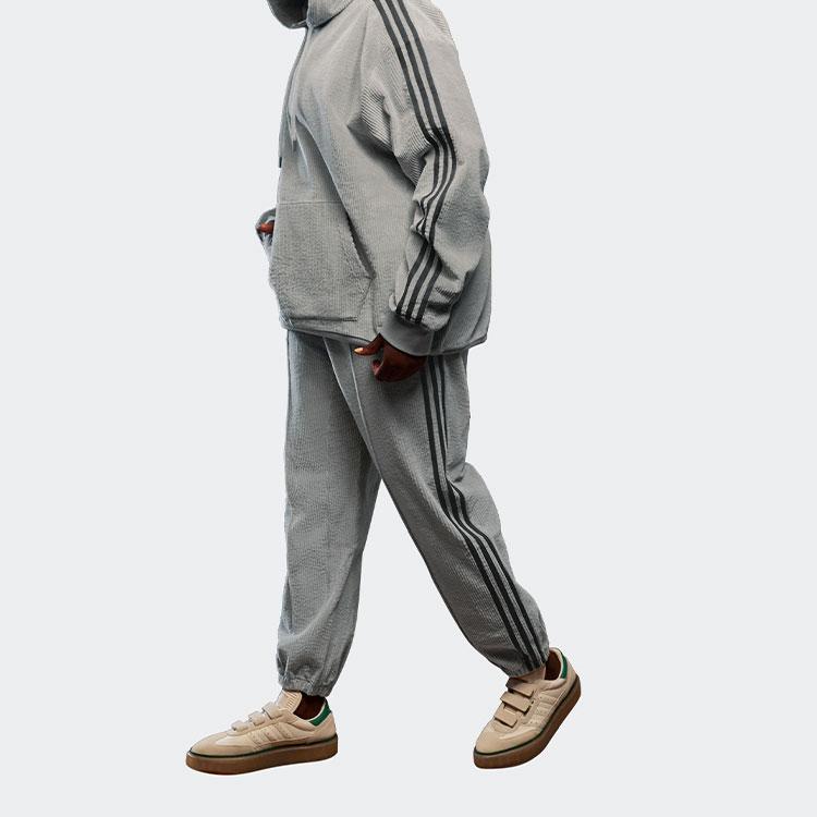 adidas Originals X Ivy Park Co-Branded Stripe-Side Hoodie Unisex Hoodie Grey HG2520