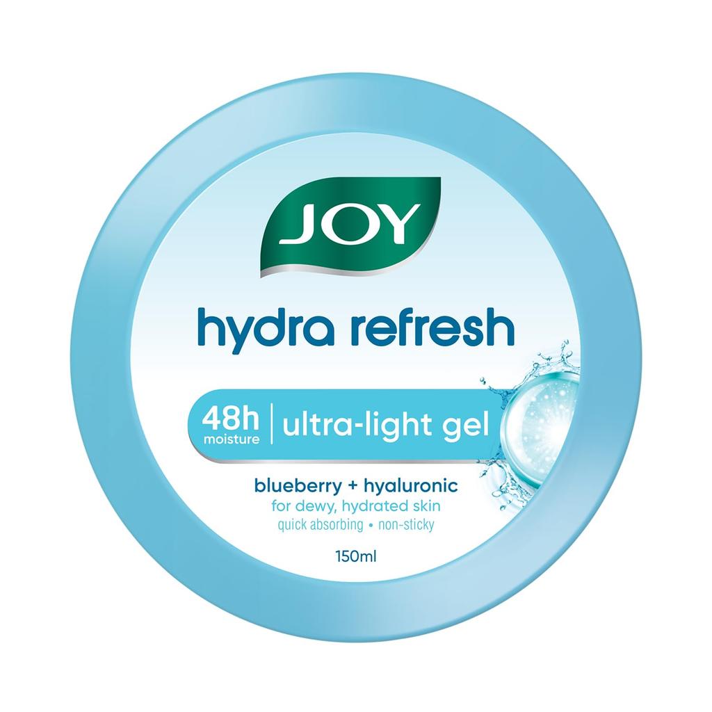 Joy Hydra Refresh Ultra Light Gel 150ml Oil-Free Moisturizer for Oily Skin 48hr Hydration Non-Sticky Face Cream