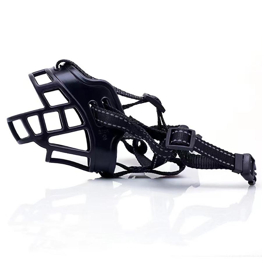 Reflective Dog Muzzle with Upgraded Thickened Soft TPE - Anti-Bite, Anti-Bark, Anti-Fall