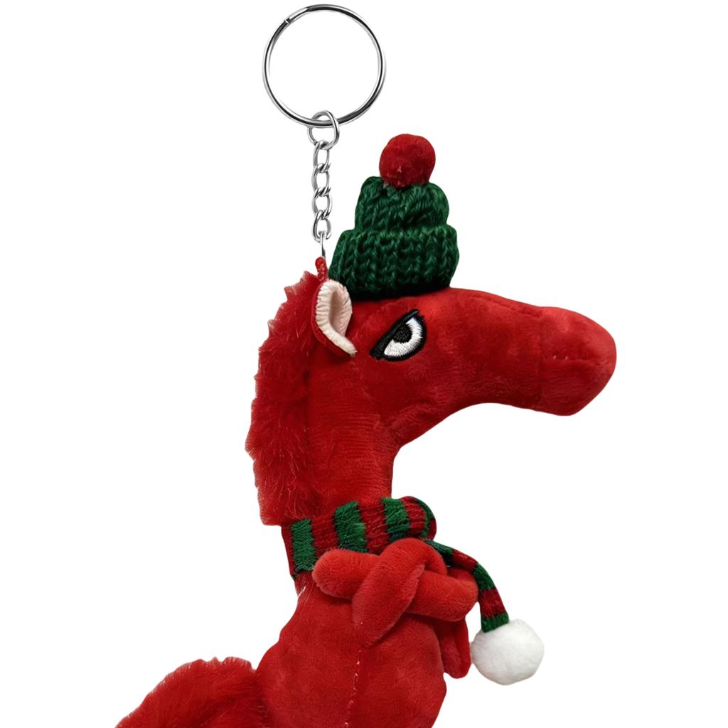 2026 Year of Horse Plush Keychain Lucky Mascot Lovely Arrogance Pony Pendant New Year Party Gift for Purse Backpack Bag Key Ring