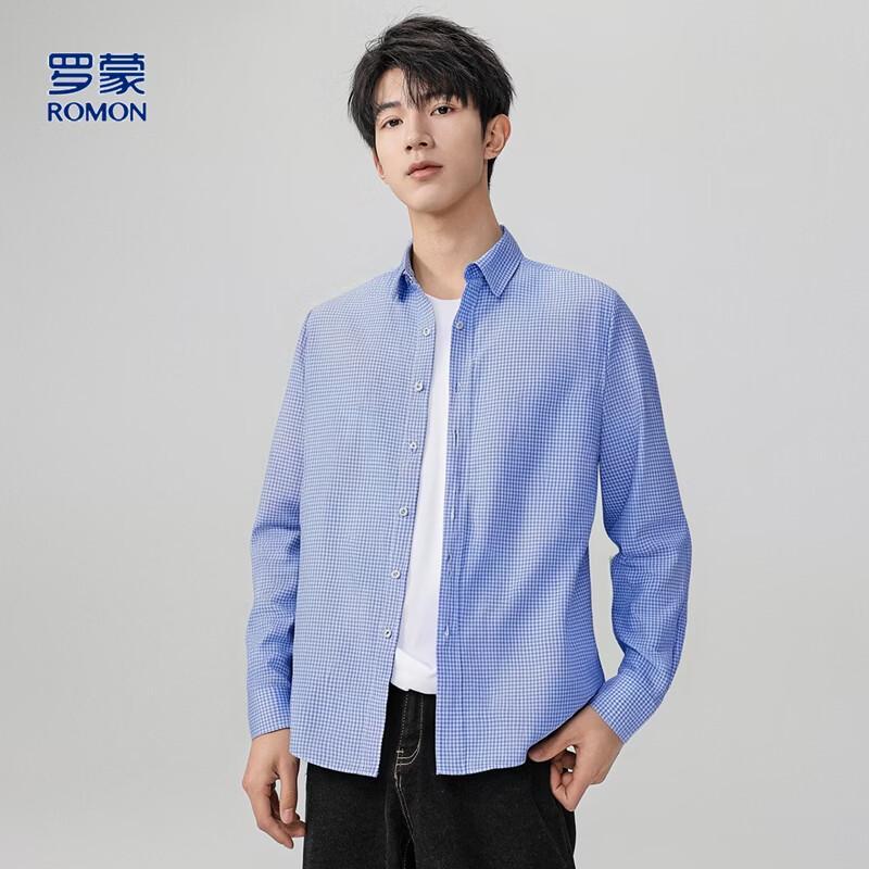 Romon Men s Breathable Long-Sleeve Casual Shirt 41
